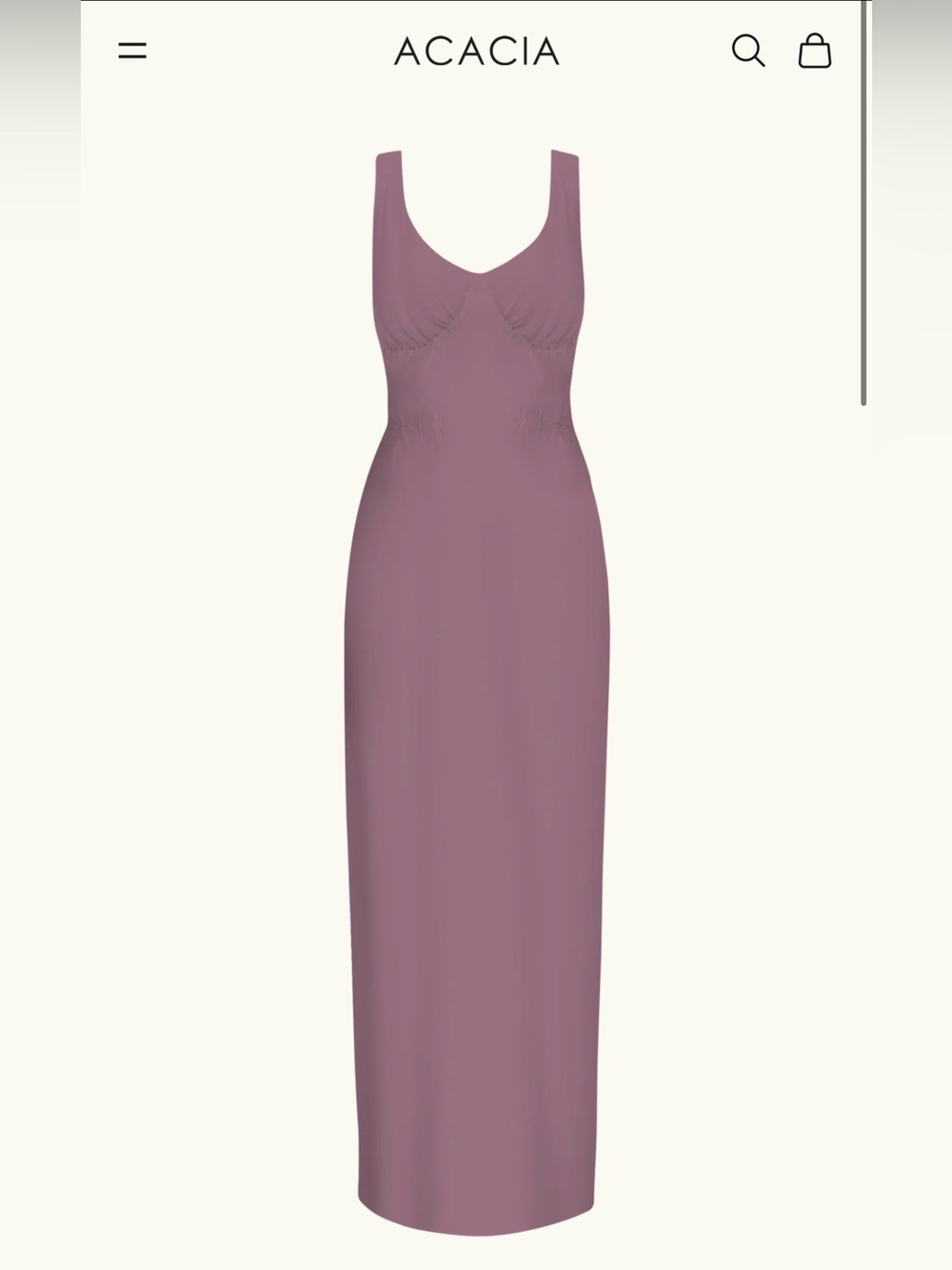 Acacia Swimwear Rhoda Shift Dress in Thistle L new with tags